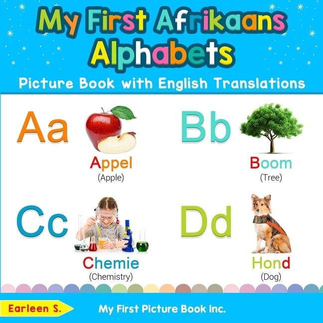 Front cover_My First Afrikaans Alphabets Picture Book with English Translations