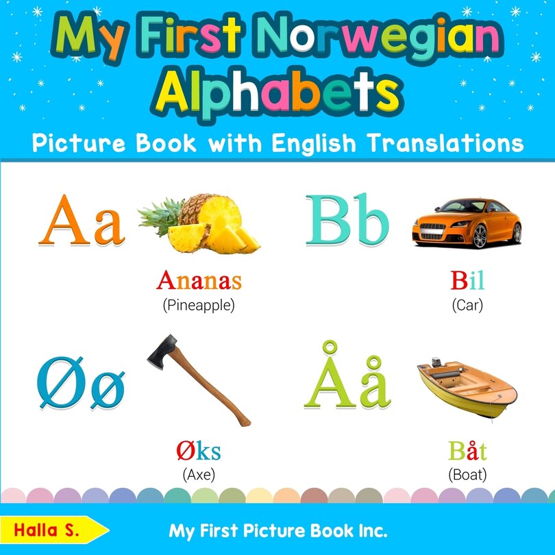 Front cover_My First Norwegian Alphabets Picture Book with English Translations
