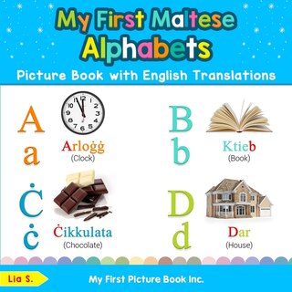 Front cover_My First Maltese Alphabets Picture Book with English Translations