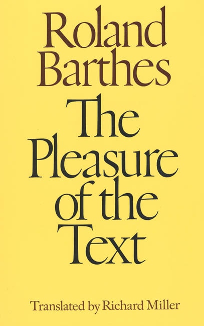 Front cover_The Pleasure of the Text