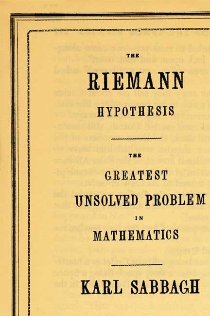 Front cover_The Riemann Hypothesis