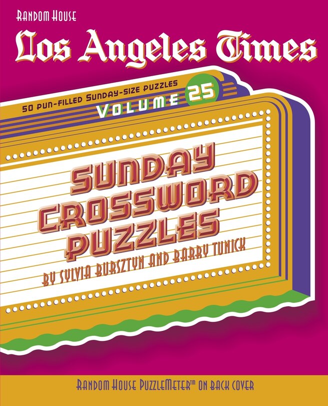 Front cover_Los Angeles Times Sunday Crossword Puzzles, Volume 25