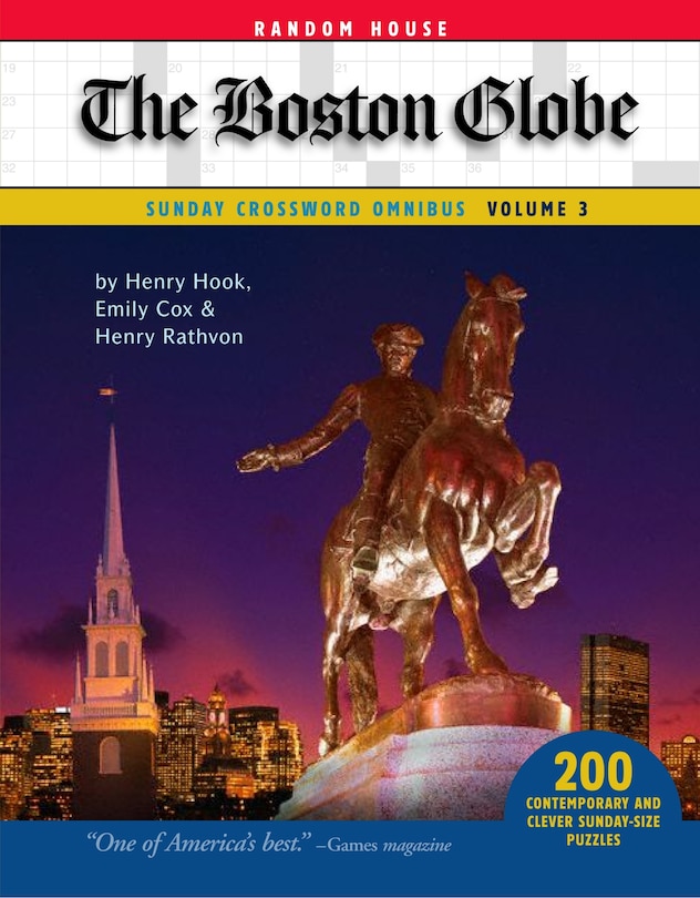 Front cover_The Boston Globe Sunday Crossword Omnibus, Volume 3