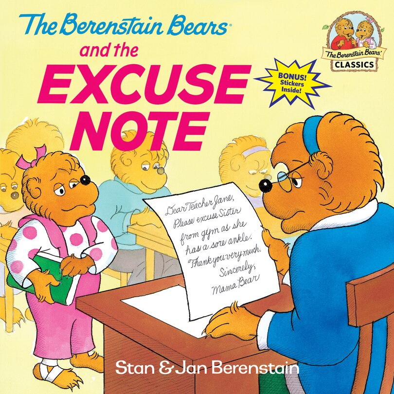 Front cover_The Berenstain Bears and the Excuse Note