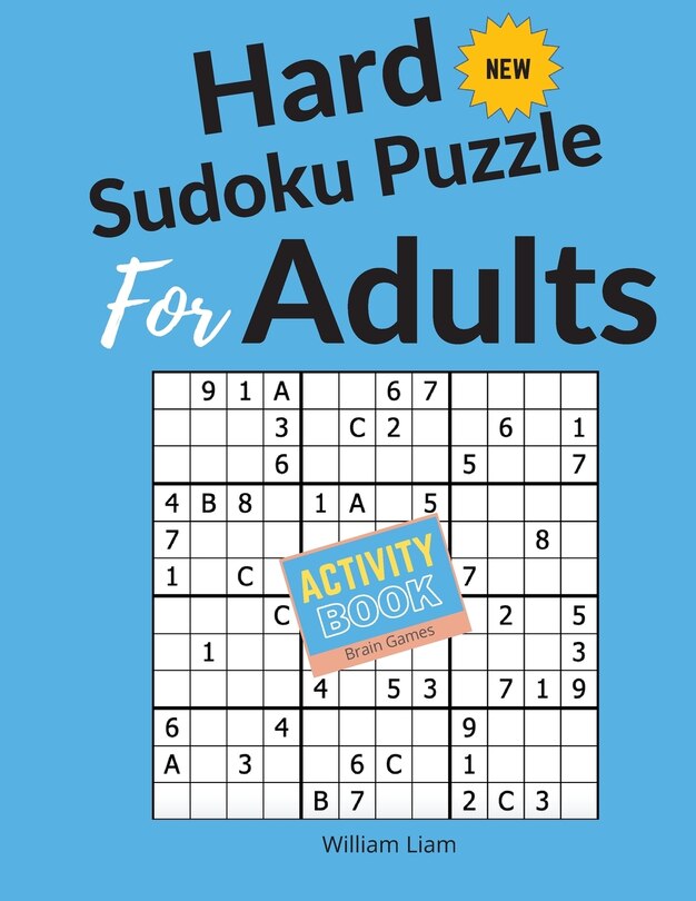 Front cover_Hard Sudoku Puzzle 3*4 puzzle grid Brain Game For Adults