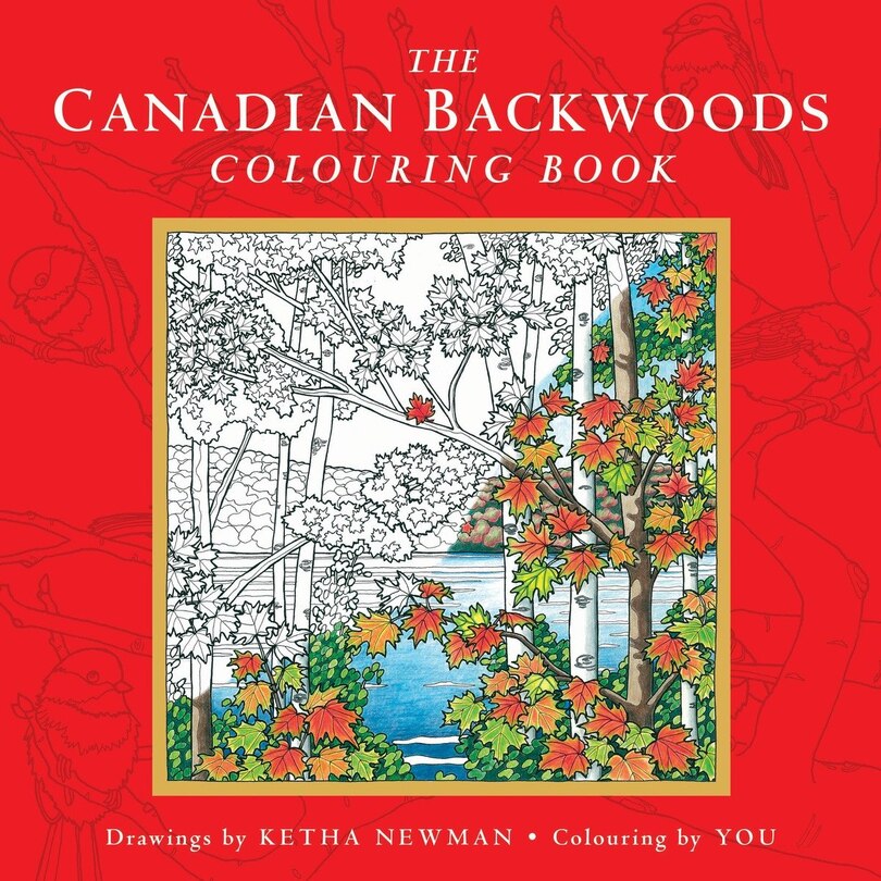 Front cover_The Canadian Backwoods Colouring Book