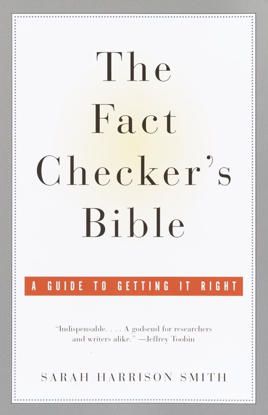 Front cover_The Fact Checker's Bible