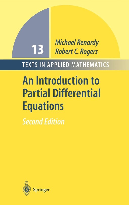 Front cover_An Introduction to Partial Differential Equations