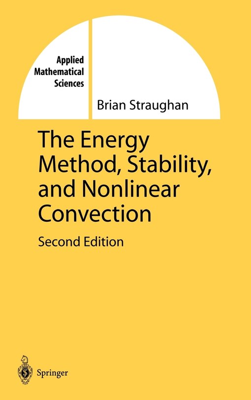Front cover_Energy Method, Stability, and Nonlinear Convection