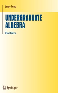 Front cover_Undergraduate Algebra
