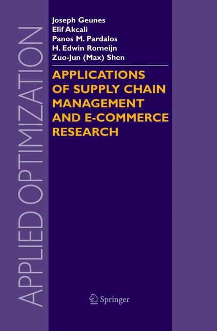 Front cover_Applications Of Supply Chain Management And E-commerce Research