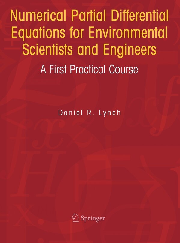 Couverture_Numerical Partial Differential Equations for Environmental Scientists and Engineers