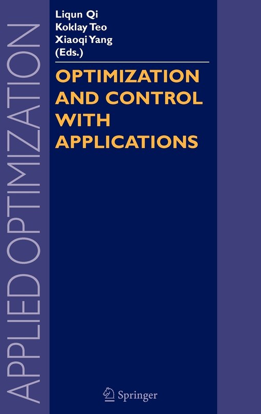 Front cover_Optimization And Control With Applications