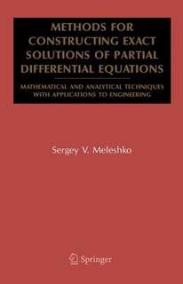 Front cover_Methods for Constructing Exact Solutions of Partial Differential Equations