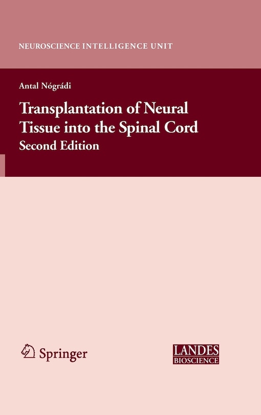 Couverture_Transplantation of Neural Tissue into the Spinal Cord