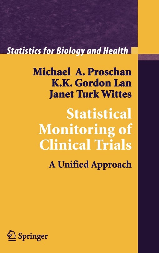 Couverture_Statistical Monitoring Of Clinical Trials