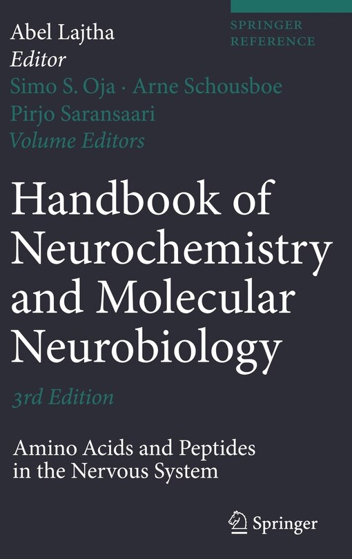 Front cover_Handbook of Neurochemistry and Molecular Neurobiology