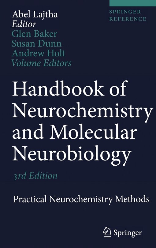 Front cover_Handbook of Neurochemistry and Molecular Neurobiology