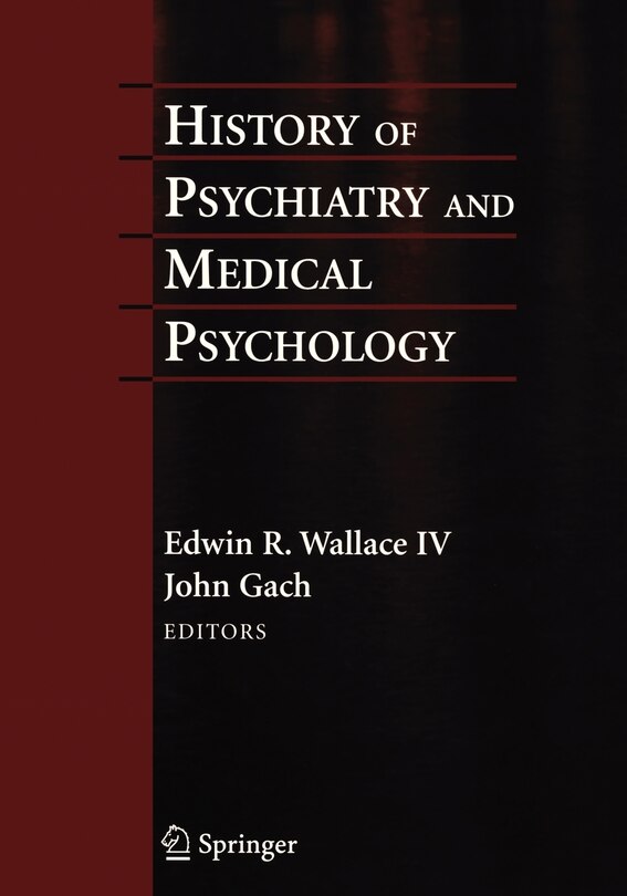 Front cover_History of Psychiatry and Medical Psychology