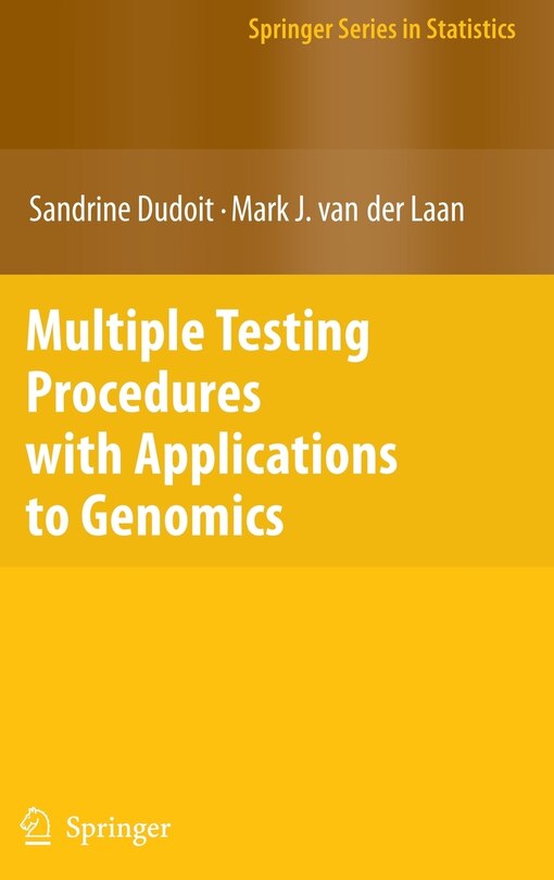 Couverture_Multiple Testing Procedures with Applications to Genomics