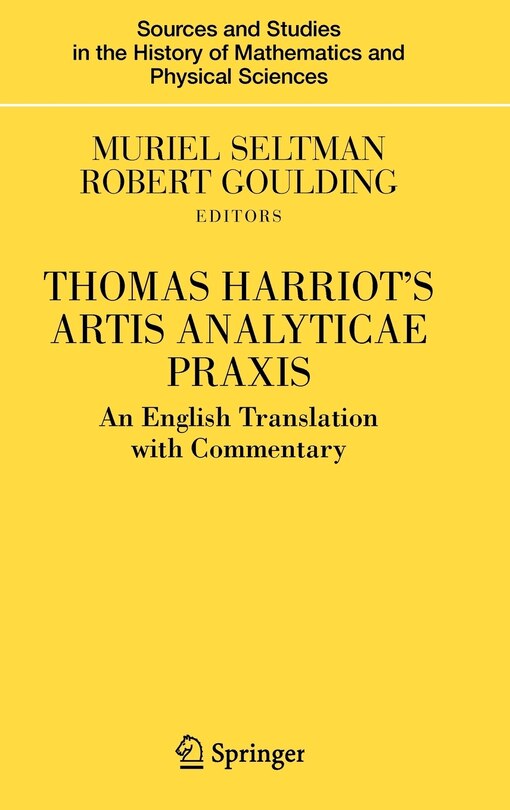 Front cover_Thomas Harriot's Artis Analyticae Praxis