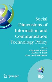 Front cover_Social Dimensions of Information and Communication Technology Policy