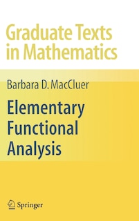 Front cover_Elementary Functional Analysis
