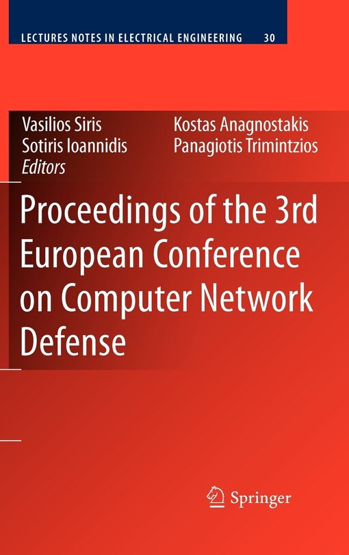 Couverture_Proceedings of the 3rd European Conference on Computer Network Defense