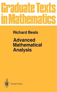 Front cover_Advanced Mathematical Analysis