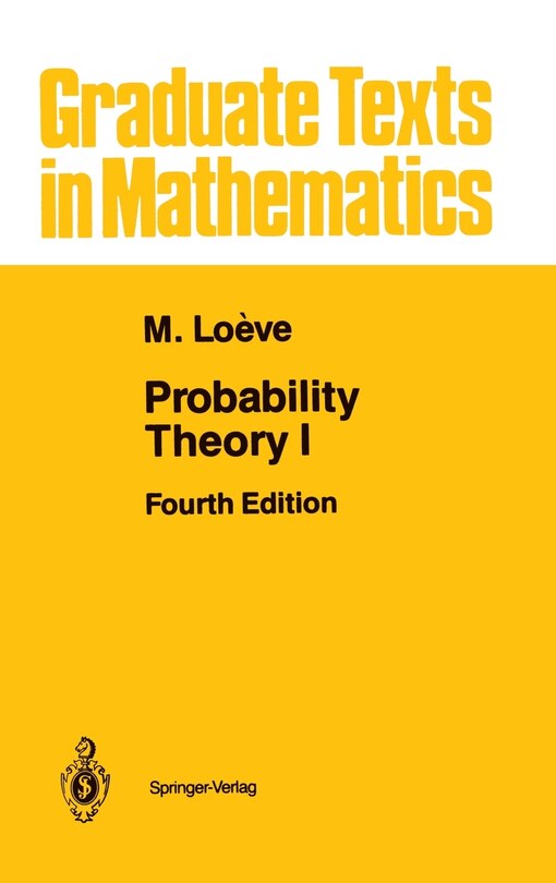 Front cover_Probability Theory I