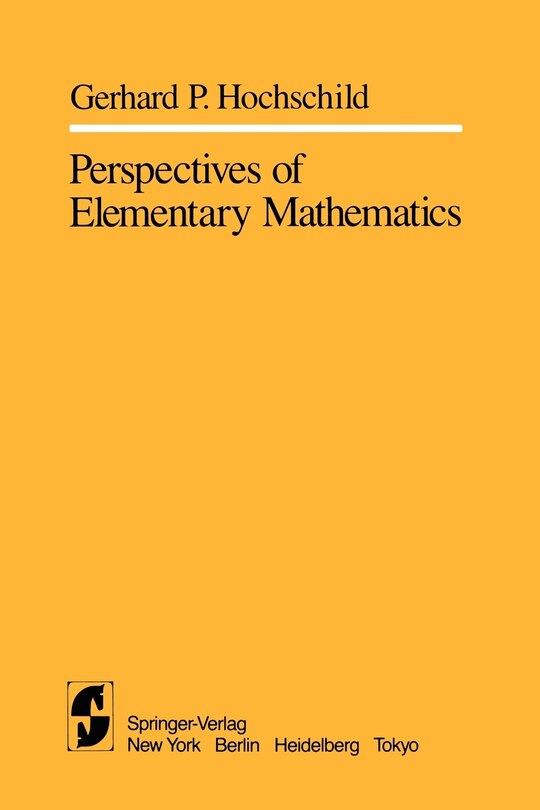 Front cover_Perspectives of Elementary Mathematics