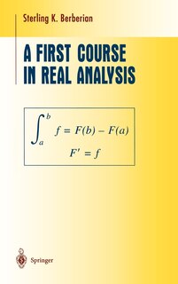 Couverture_A First Course in Real Analysis