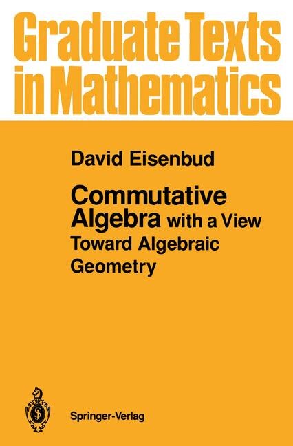 Front cover_Commutative Algebra