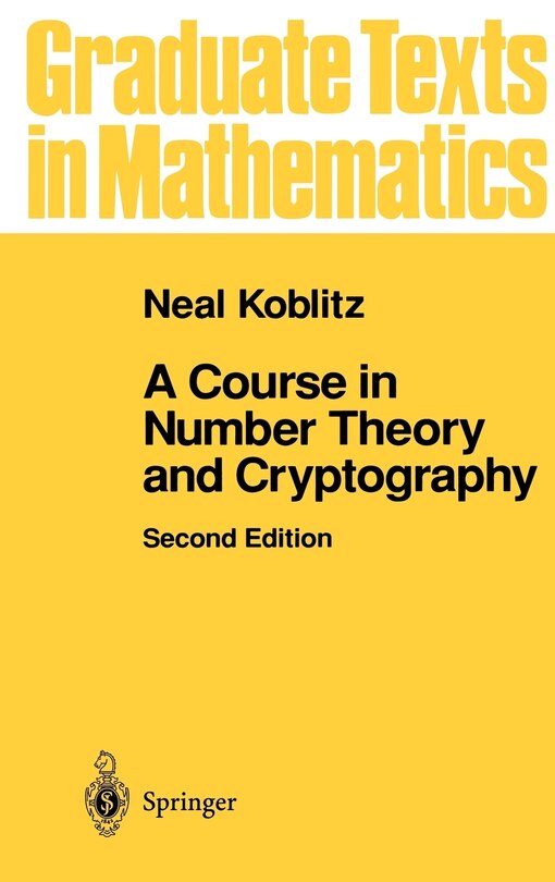 Couverture_A Course in Number Theory and Cryptography