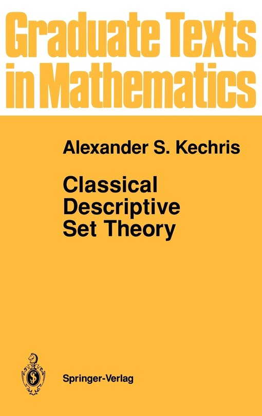 Front cover_Classical Descriptive Set Theory