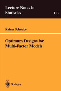 Couverture_Optimum Designs for Multi-Factor Models