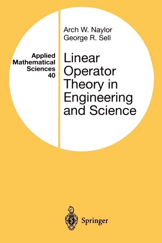Front cover_Linear Operator Theory in Engineering and Science
