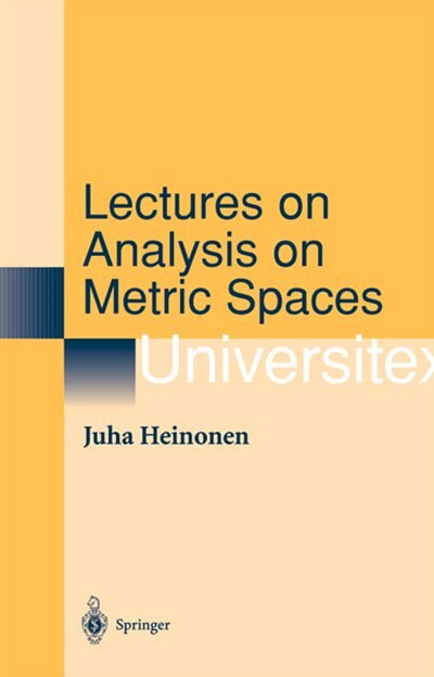 Front cover_Lectures on Analysis on Metric Spaces