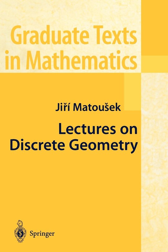 Front cover_Lectures on Discrete Geometry
