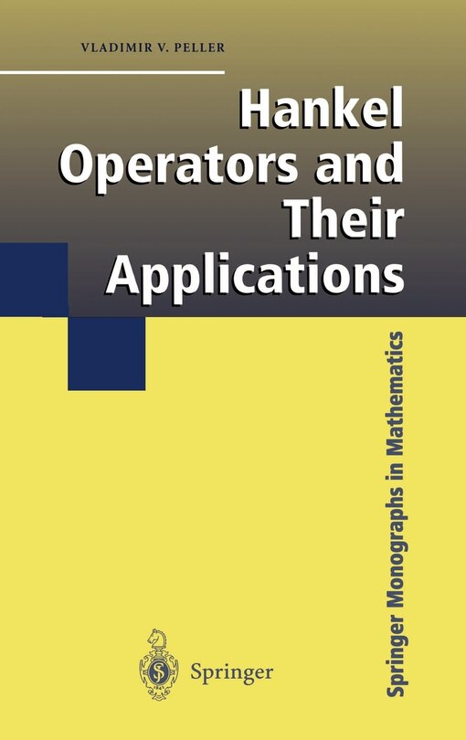 Front cover_Hankel Operators and Their Applications