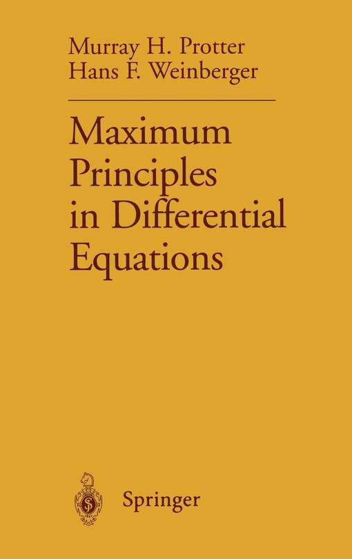 Front cover_Maximum Principles in Differential Equations