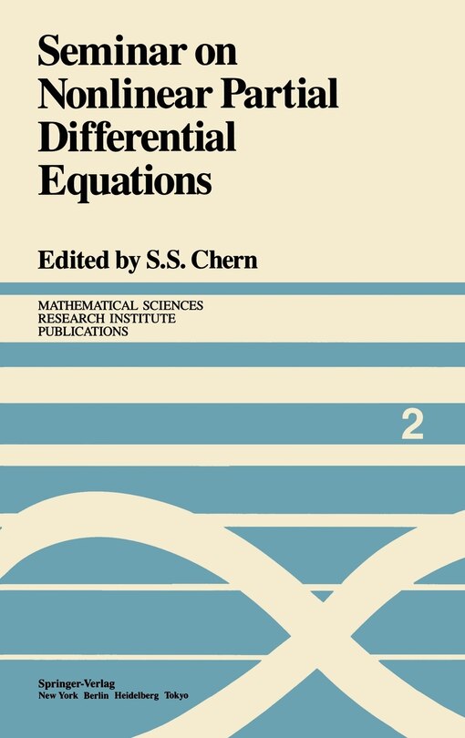 Couverture_Seminar on Nonlinear Partial Differential Equations