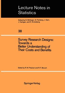 Couverture_Survey Research Designs: Towards a Better Understanding of Their Costs and Benefits