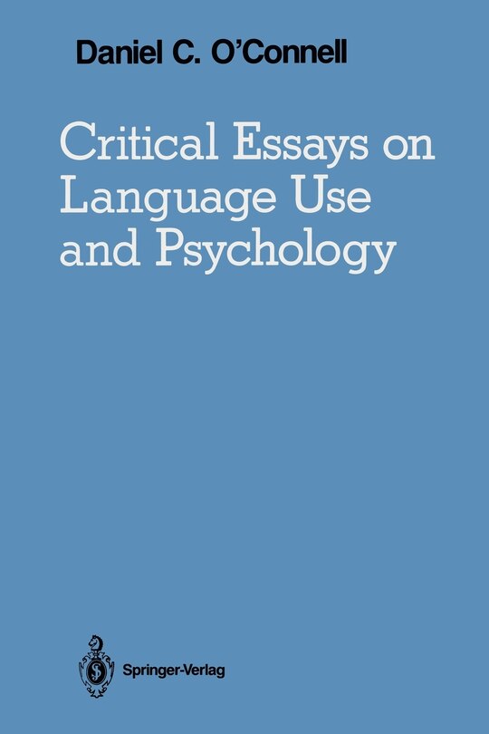 Couverture_Critical Essays on Language Use and Psychology