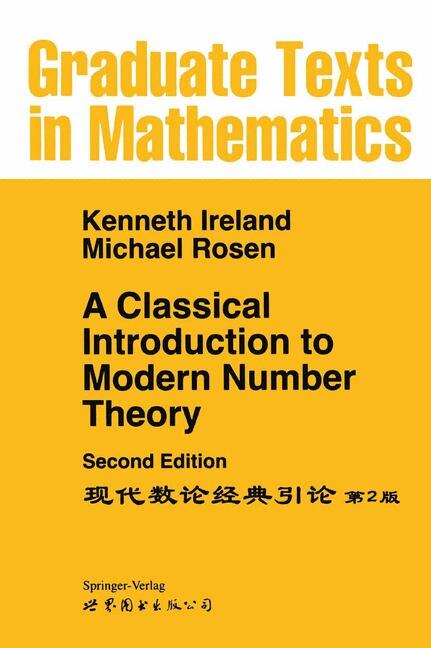 Front cover_A Classical Introduction To Modern Number Theory