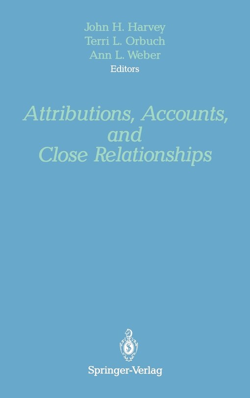 Front cover_Attributions, Accounts, and Close Relationships