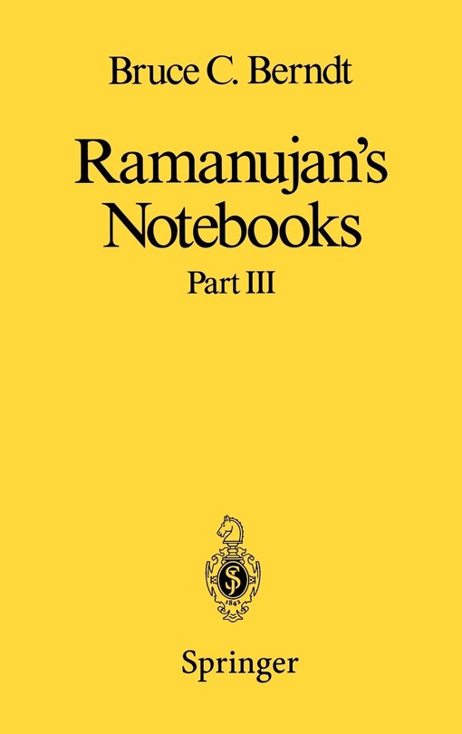 Couverture_Ramanujan's Notebooks