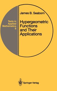 Couverture_Hypergeometric Functions And Their Applications