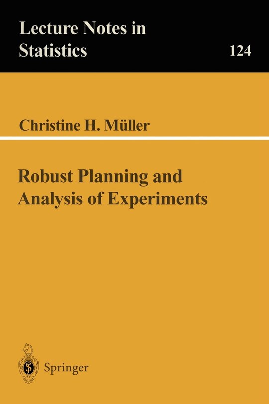 Front cover_Robust Planning and Analysis of Experiments