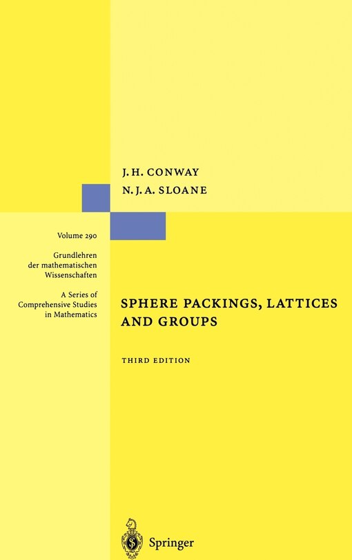 Front cover_Sphere Packings, Lattices and Groups